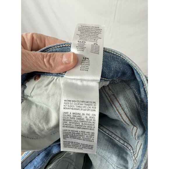Mother High Waisted Runaway Bootcut Jeans 28 Dropping In Light Denim Blue USA - Picture 11 of 16